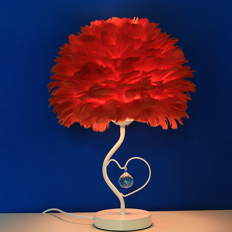 Aprikose/Blau/Orange Dome Nachttisch Licht modern