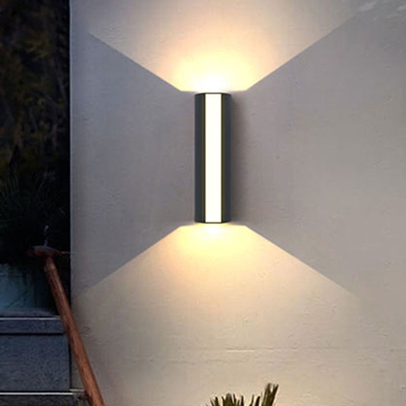 Black Triangle Prism Wall Light Modern Metal Small/Medium/Large LED Flush Mount Wall Sconce in Warm/White Light