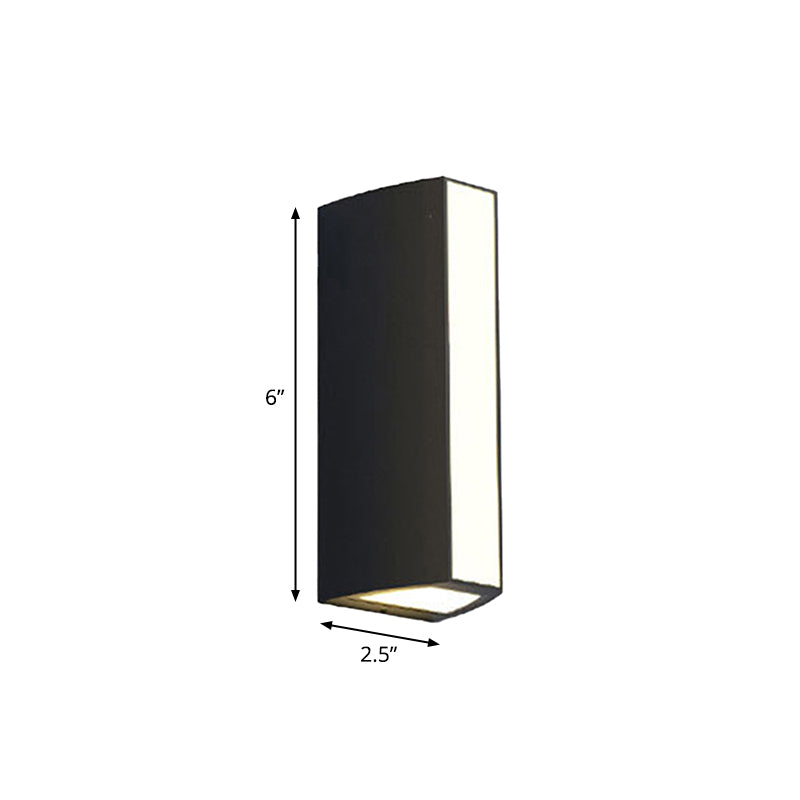 Black Triangle Prism Wall Light Modern Metal Small/Medium/Large LED Flush Mount Wall Sconce in Warm/White Light