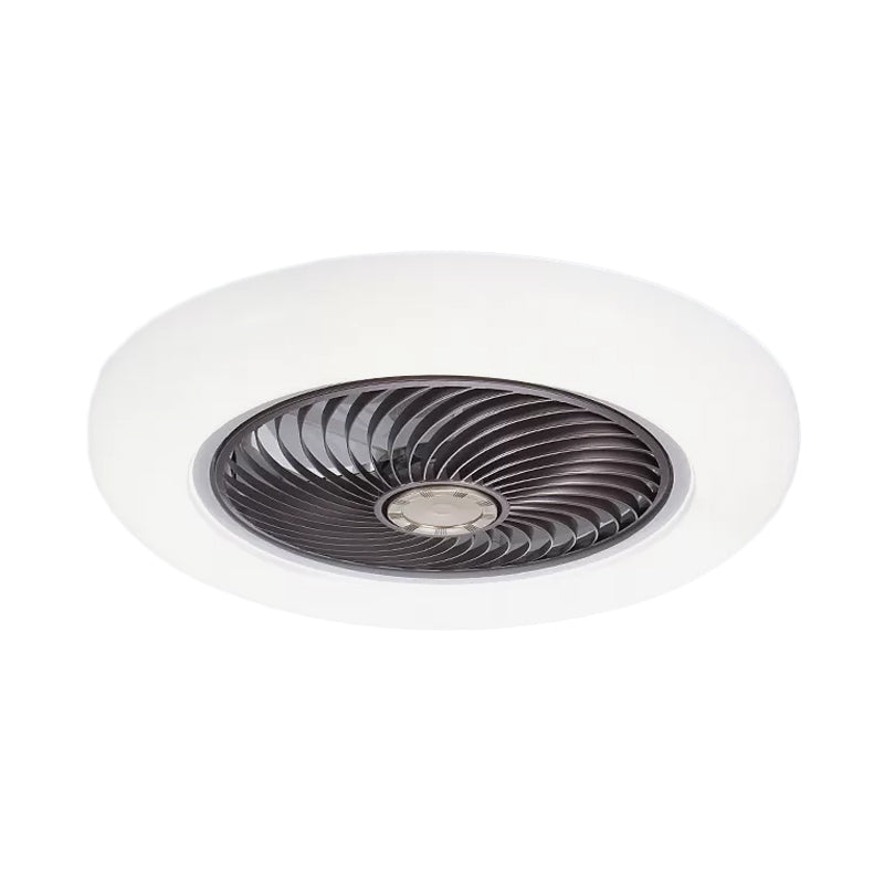 Acrylkreishänge -Lüfterlampe Moderne 20,5 "breit LED Semi Flush Mount Light, 7 Klingen