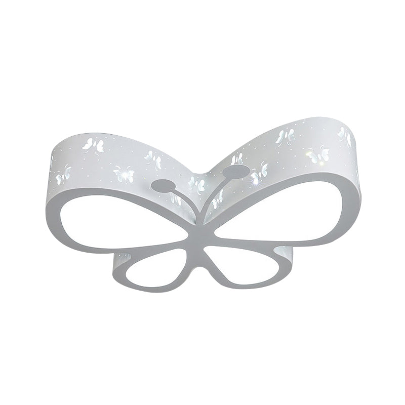 Kleuterschool Geëtst Vlinder Plafond Mount Licht Metaal Cartoon LED Flush Light Fixture
