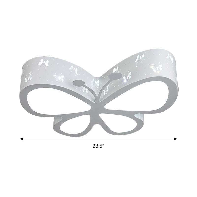 Kleuterschool Geëtst Vlinder Plafond Mount Licht Metaal Cartoon LED Flush Light Fixture