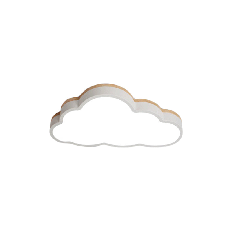 Slim Panel Cloud Ceiling Mount Light Macaron Loft Acrylic LED Ceiling Lamp for Living Room