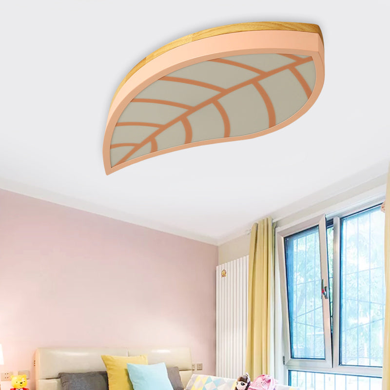 Métal acrylique lame LED encastré plafonnier pour enfants chambre Cartoon macaron plafonnier