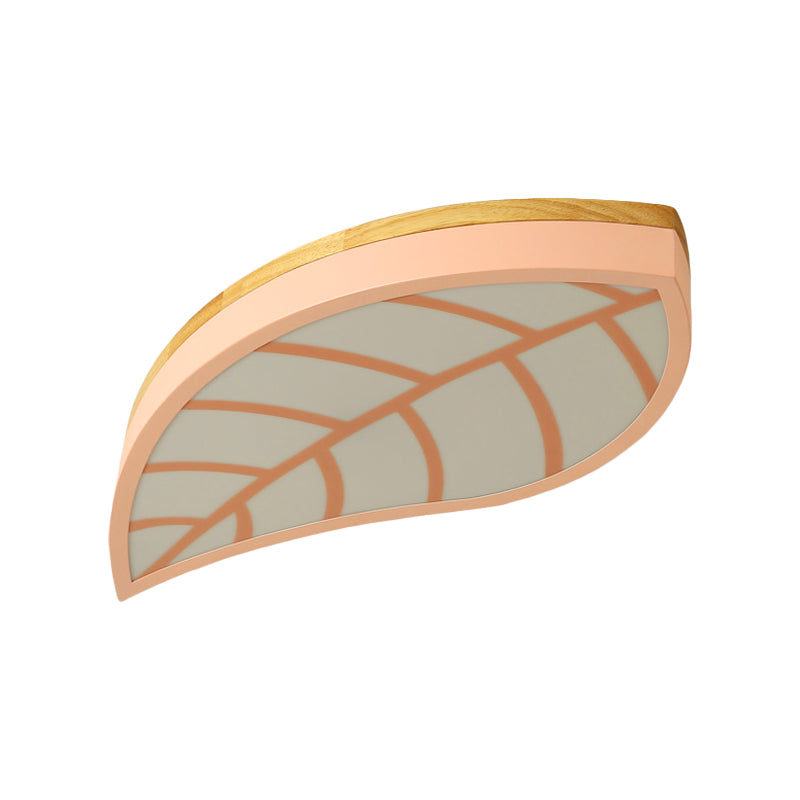 Métal acrylique lame LED encastré plafonnier pour enfants chambre Cartoon macaron plafonnier