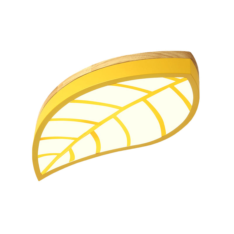 Métal acrylique lame LED encastré plafonnier pour enfants chambre Cartoon macaron plafonnier