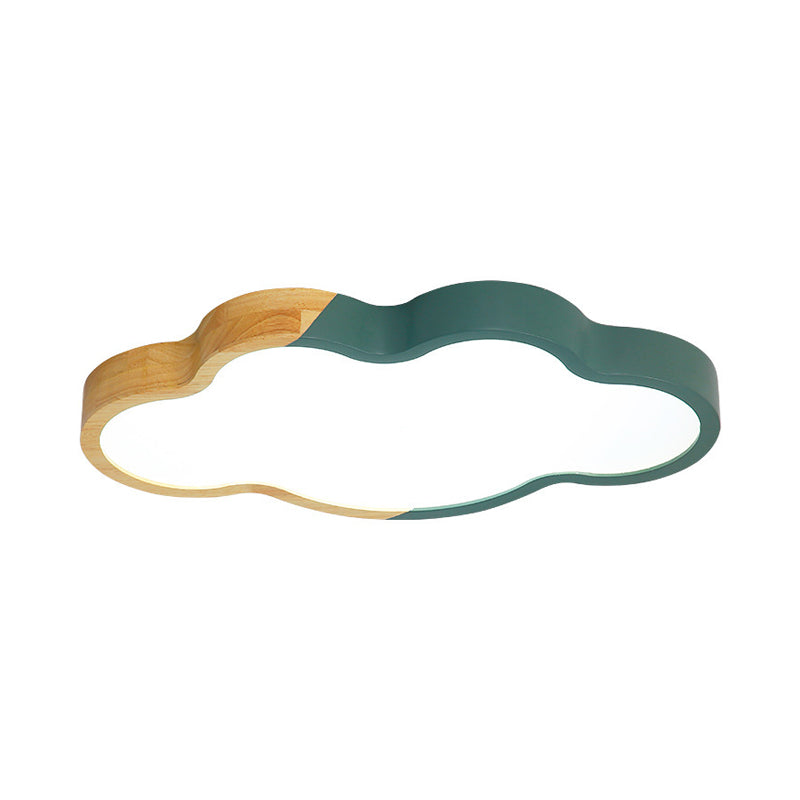 Acrylic Cloud Shape Flush Mount Light Kid Bedroom Nordic Energy Saving LED Ceiling Light