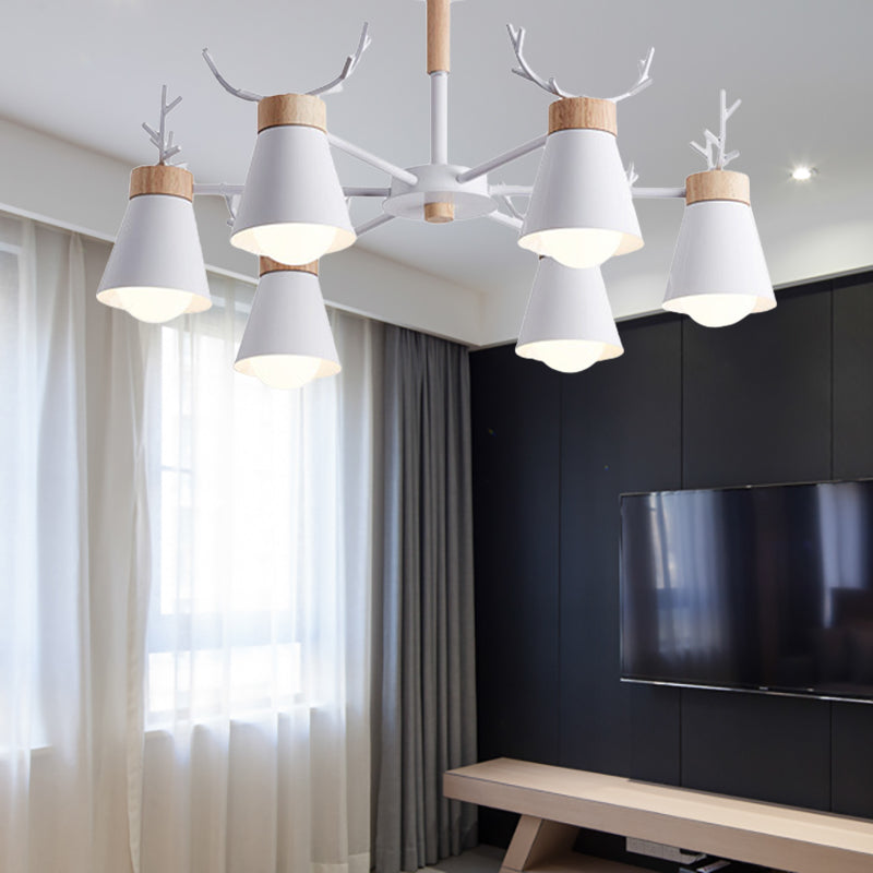 Deer Horn Kids Room Lighting Pendant Chandelier Iron Modern Fashion Hanging Chandelier