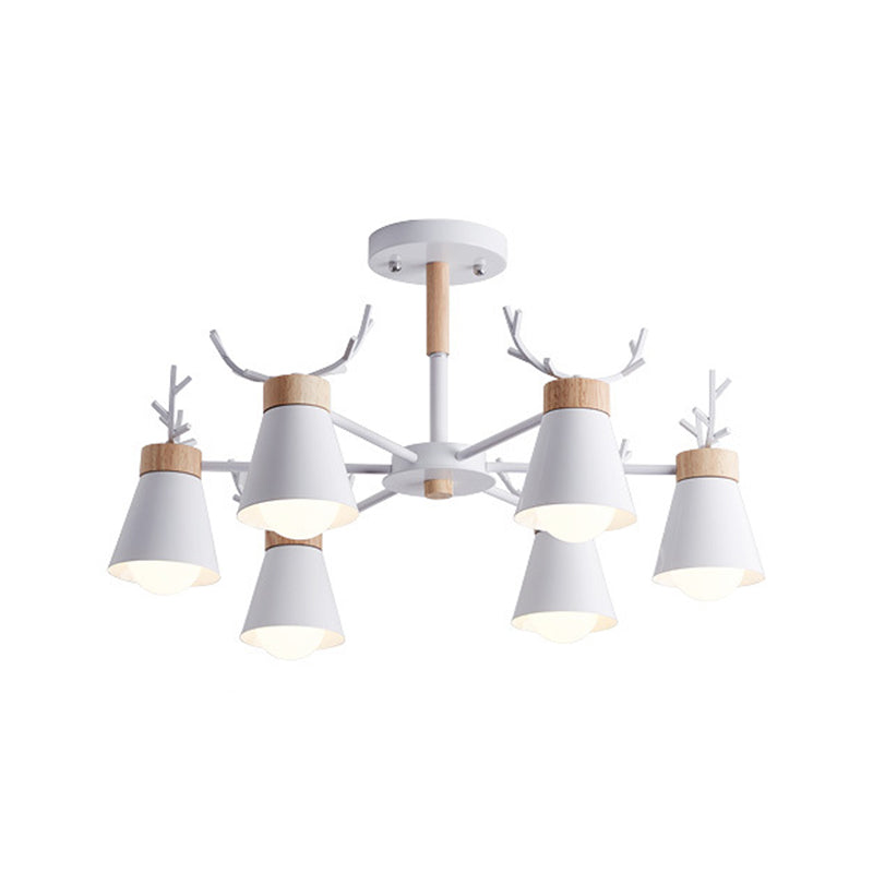 Deer Horn Kids Room Lighting Pendant Chandelier Iron Modern Fashion Hanging Chandelier