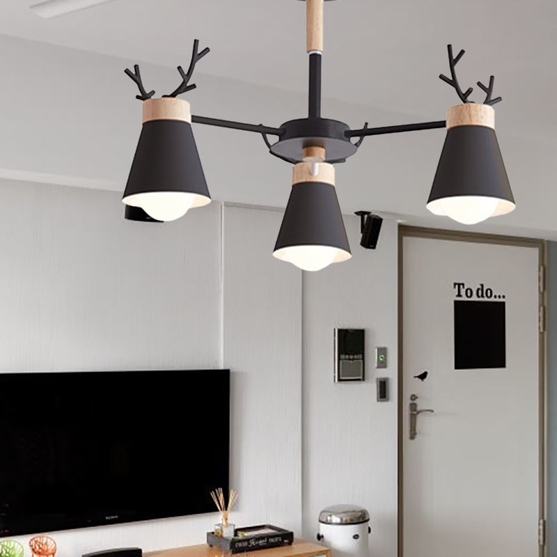Deer Horn Kids Room Lighting Pendant Chandelier Iron Modern Fashion Hanging Chandelier