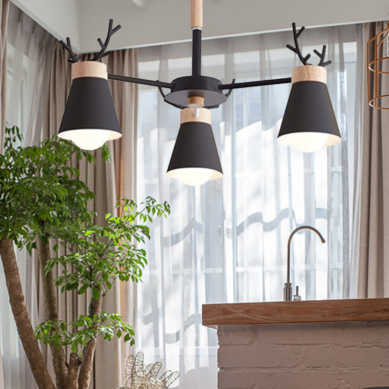 Deer Horn Kids Room Lighting Pendant Chandelier Iron Modern Fashion Hanging Chandelier