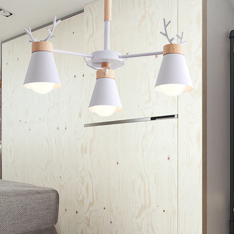 Deer Horn Kids Room Lighting Pendant Chandelier Iron Modern Fashion Hanging Chandelier