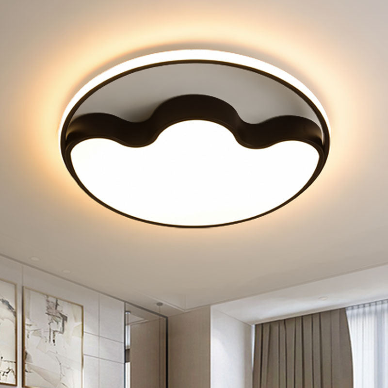 Voies animales Moderne Flush Mount Light Acrylic Eye-Caring LED Ceiling Lamp for Study Room