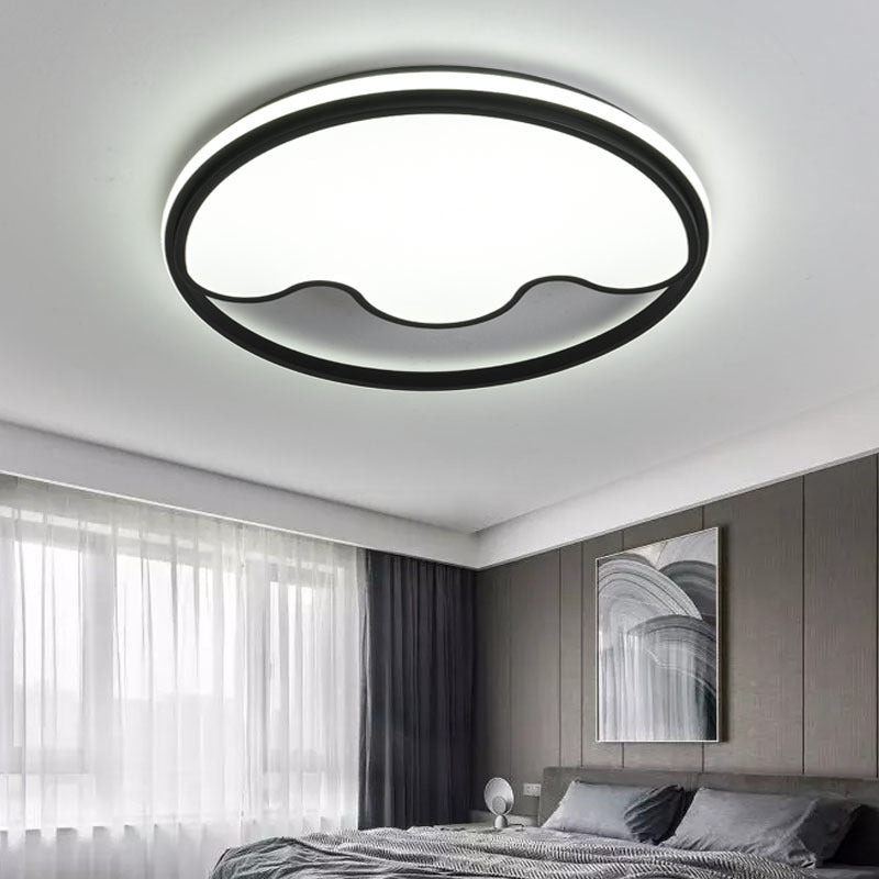 Voies animales Moderne Flush Mount Light Acrylic Eye-Caring LED Ceiling Lamp for Study Room