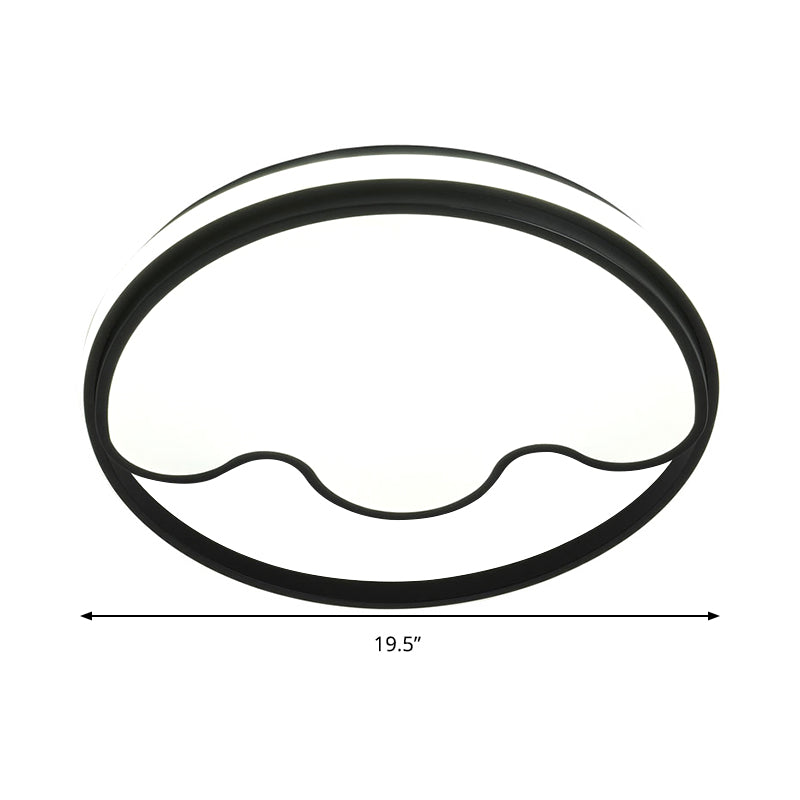 Voies animales Moderne Flush Mount Light Acrylic Eye-Caring LED Ceiling Lamp for Study Room