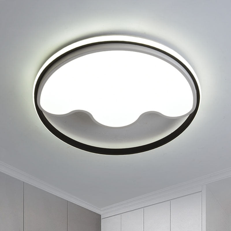 Voies animales Moderne Flush Mount Light Acrylic Eye-Caring LED Ceiling Lamp for Study Room