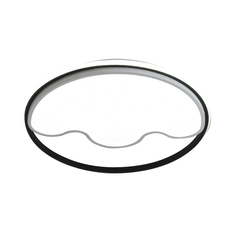 Voies animales Moderne Flush Mount Light Acrylic Eye-Caring LED Ceiling Lamp for Study Room