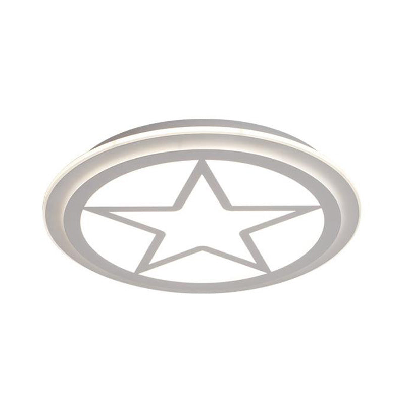 Star Children s slaapkamer plafond lichte armatuur acryl modern stijl plafond licht in wit