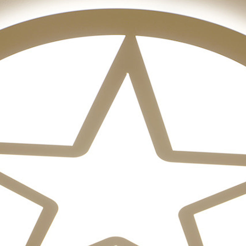Star Children s slaapkamer plafond lichte armatuur acryl modern stijl plafond licht in wit