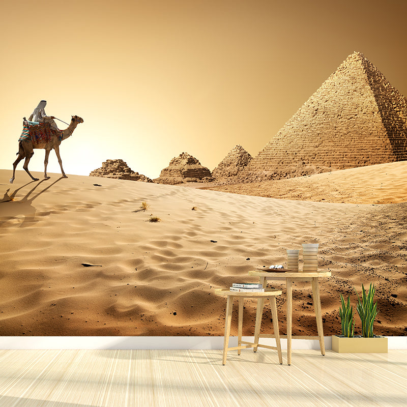 Whole Modern Wallpaper Mural Pastel Great Pyramid of Giza at Dusk Wall Covering, Custom-Printed