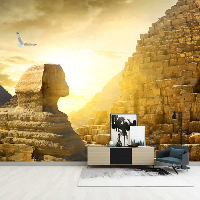 Whole Modern Wallpaper Mural Pastel Great Pyramid of Giza at Dusk Wall Covering, Custom-Printed