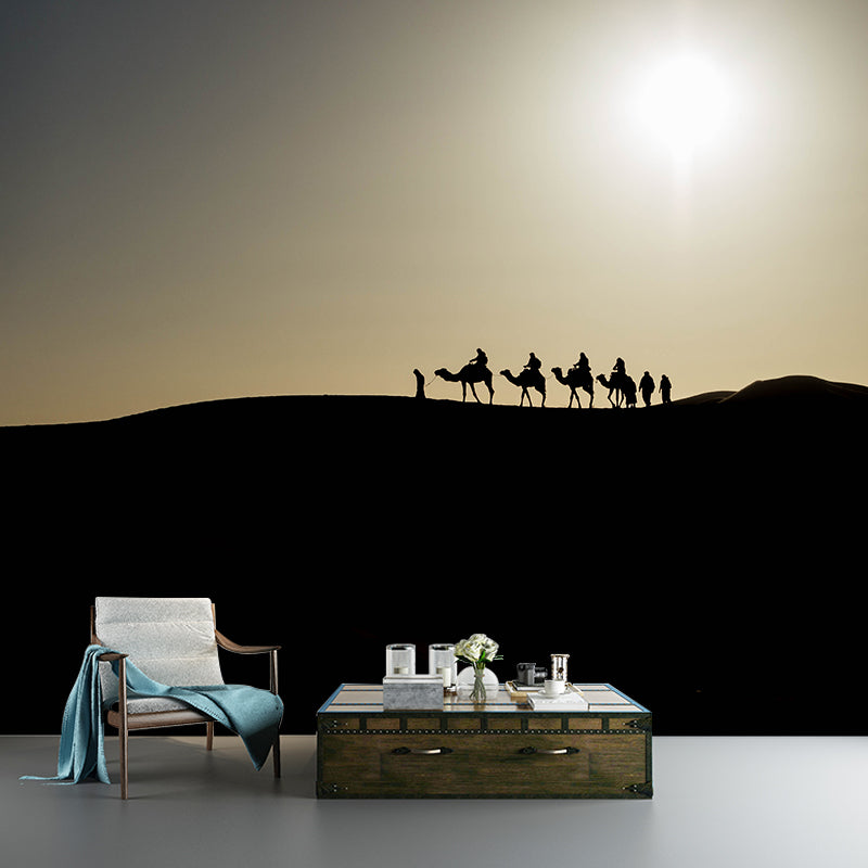 Big Desert Camel Mural Wallpaper Moisture Resistant Modern Bedroom Wall Covering