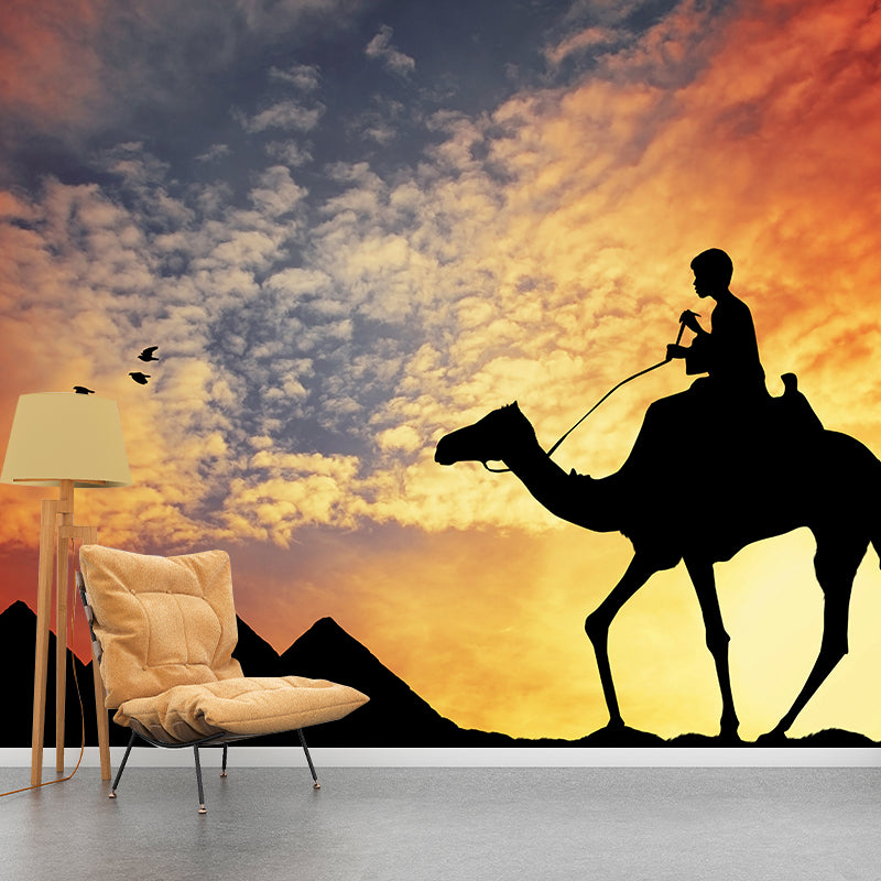 Nature Scenery Desert Mural Wallpaper Modern Non-Woven Wall Art for House Interior
