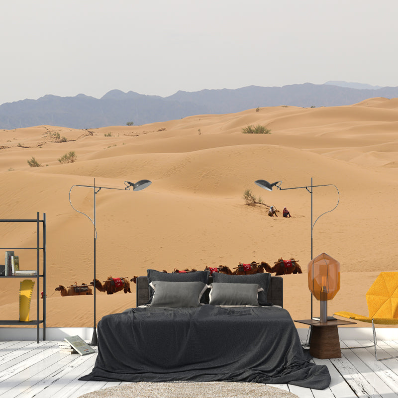 Nature Scenery Desert Mural Wallpaper Modern Non-Woven Wall Art for House Interior