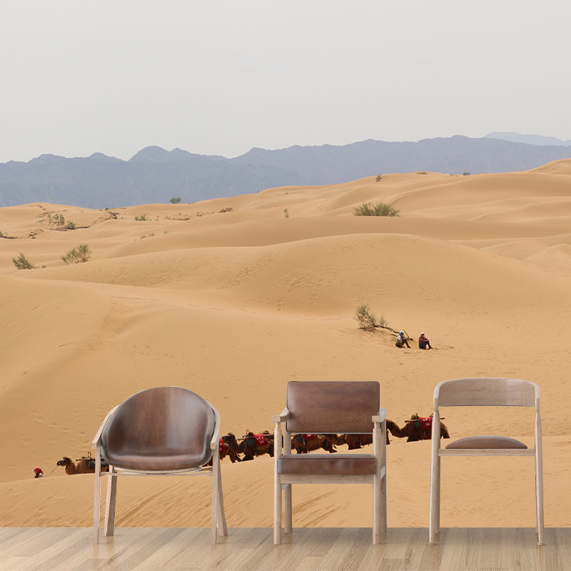 Nature Scenery Desert Mural Wallpaper Modern Non-Woven Wall Art for House Interior