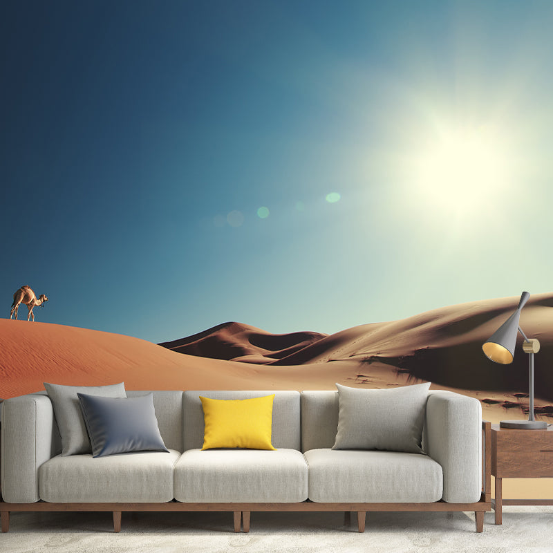Nature Scenery Desert Mural Wallpaper Modern Non-Woven Wall Art for House Interior