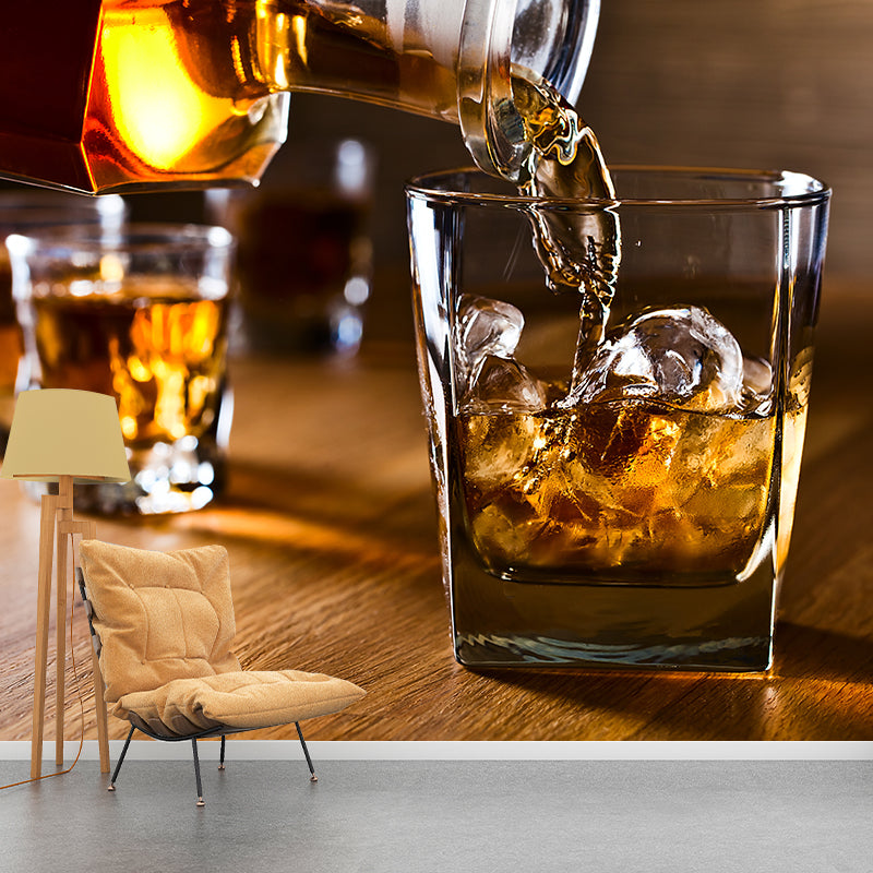 Wine Mural Wallpaper Modern Decorative Restaurant Wall Art, Custom Size Available