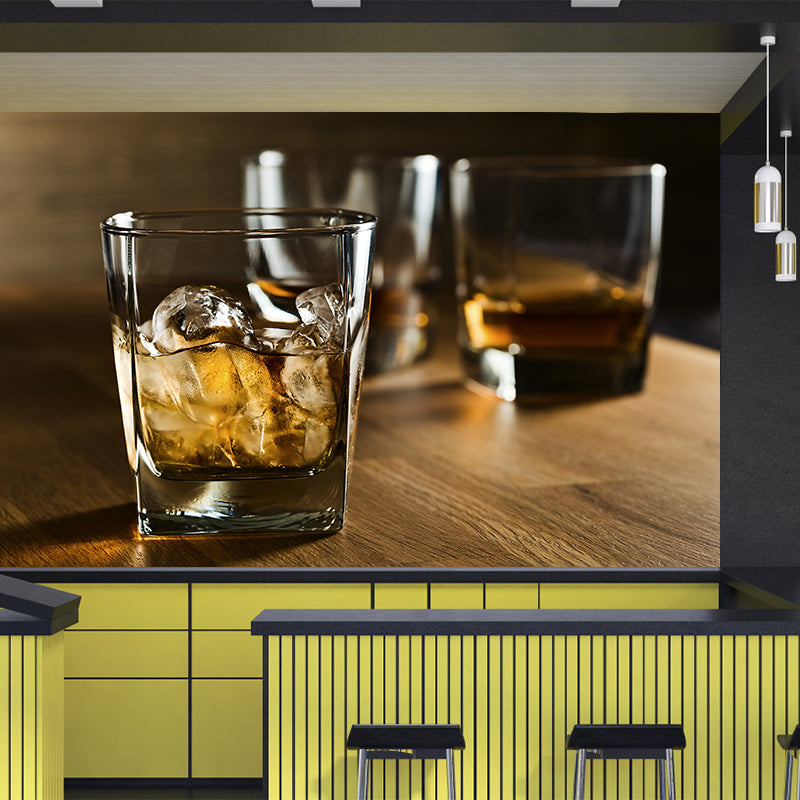 Wine Mural Wallpaper Modern Decorative Restaurant Wall Art, Custom Size Available