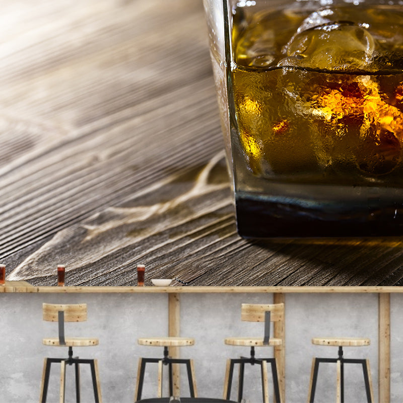 Wine Mural Wallpaper Modern Decorative Restaurant Wall Art, Custom Size Available