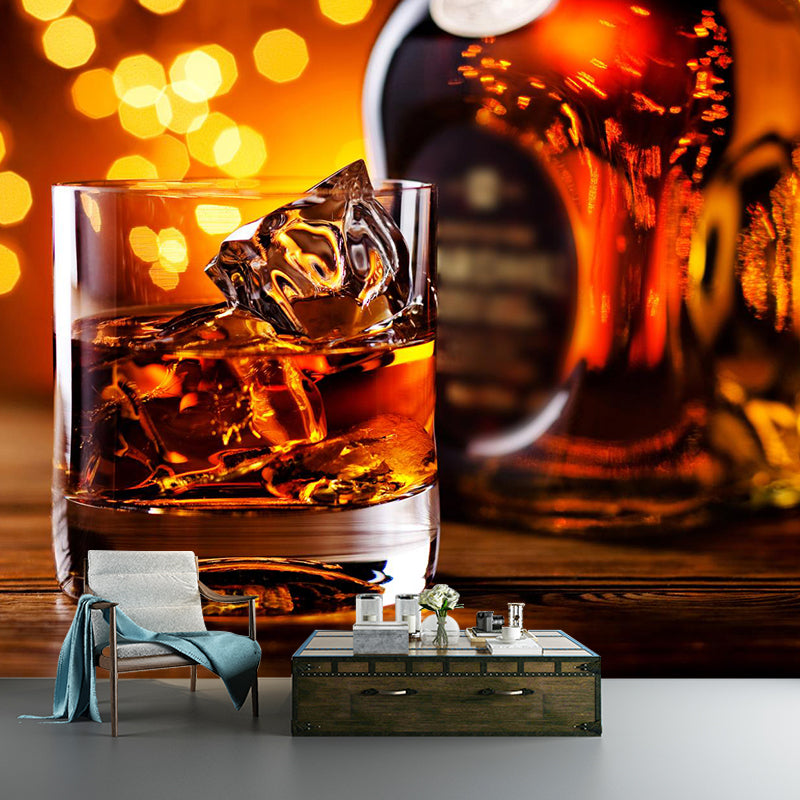 Extra Large Wine Mural Light Color Non-Woven Wall Art for Club Decor, Customised