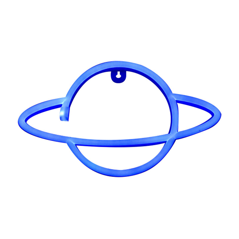 Kinderen LED Nachtstand verlichting Witte planeet USB aangedreven muuravondlamp met plastic schaduw