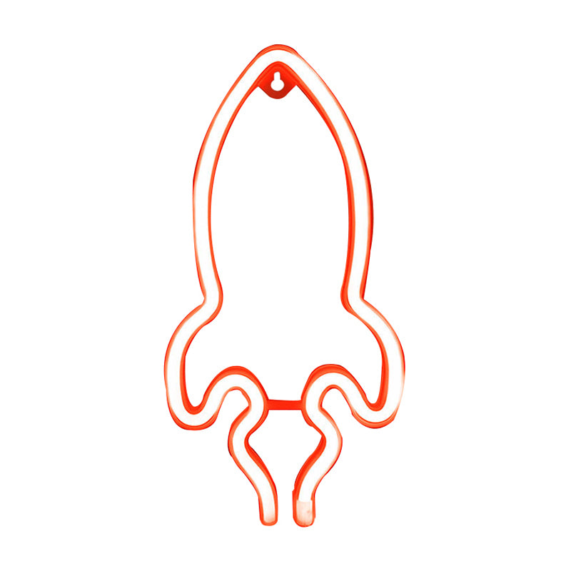 Lámpara de soporte de noche en forma de cohetes