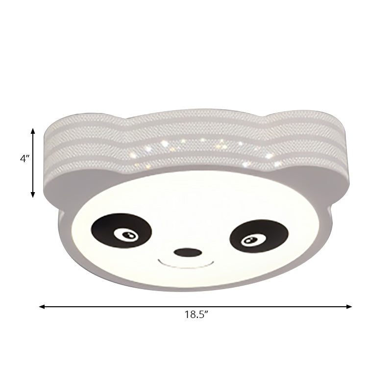 Plafonnier encastré en forme de dessin animé pour chambre d'enfant, luminaire de plafond moderne en acrylique en blanc