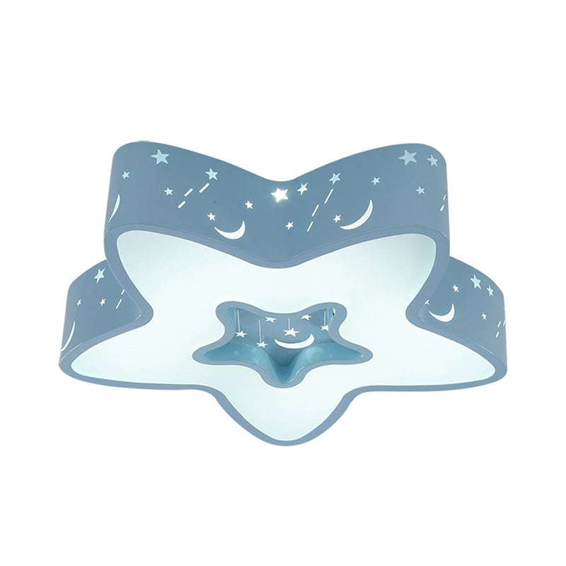 Illuminazione da incasso a stella Lampada da soffitto a LED in acrilico modernista per la cameretta dei bambini