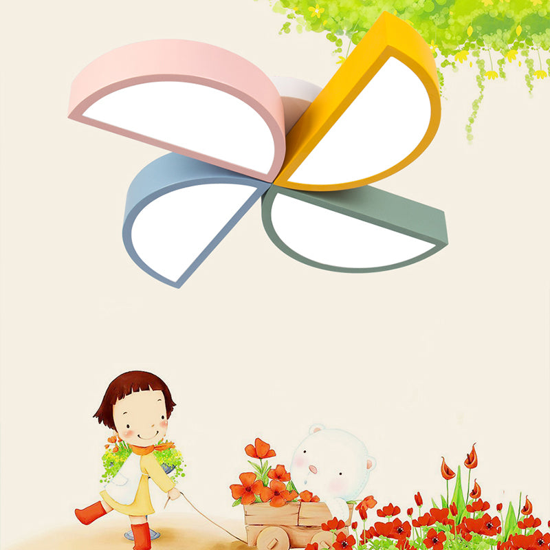 Lampada da incasso a girandola in acrilico Illuminazione contemporanea a LED da incasso in bianco per la cameretta dei bambini