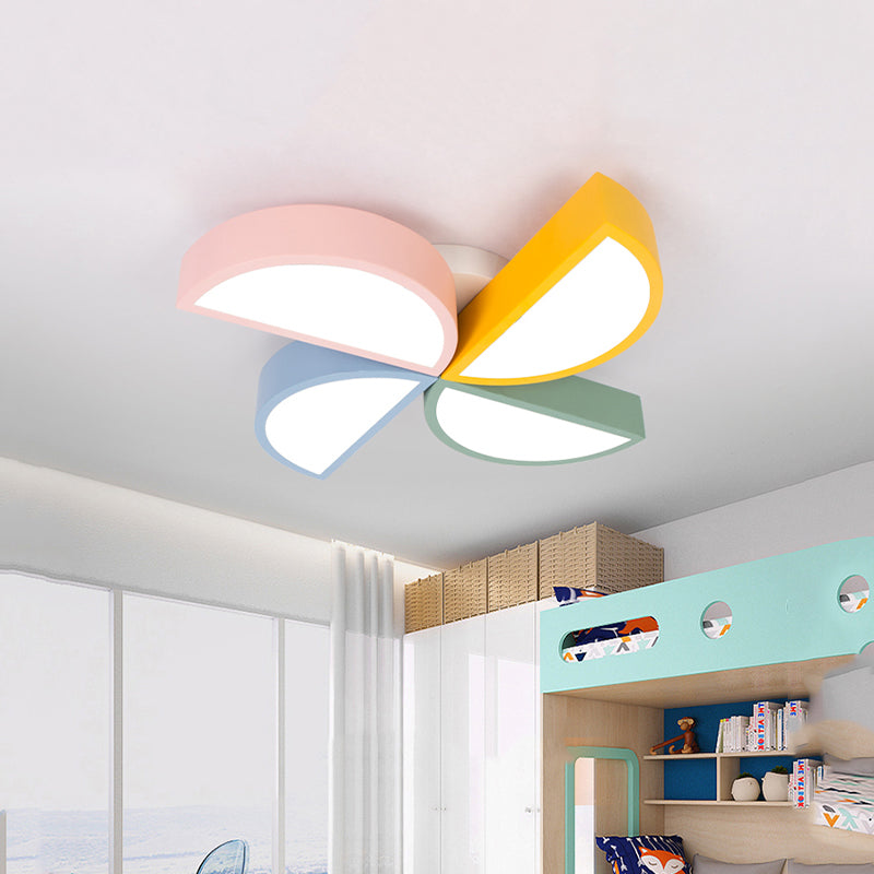 Lampada da incasso a girandola in acrilico Illuminazione contemporanea a LED da incasso in bianco per la cameretta dei bambini