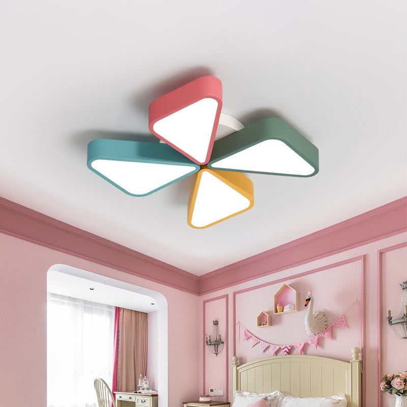 Lampada da incasso a girandola in acrilico Illuminazione contemporanea a LED da incasso in bianco per la cameretta dei bambini