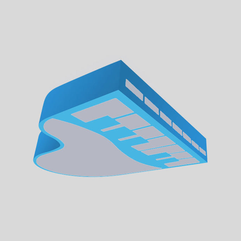 Cartoon LED Hanging Chandelier Piano Pendant Light Kit with Acrylic Shade for Corridor