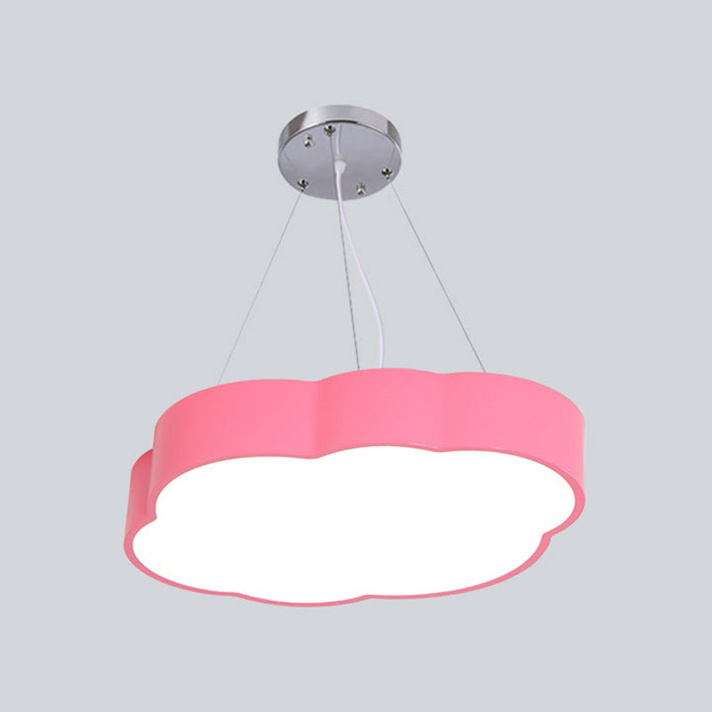 Simplicity Cloud Chandelier Lighting Acrylic Kids Bedroom LED Pendant Light Kit