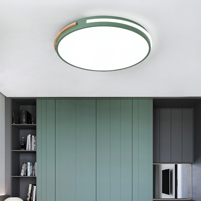 Acrylic Round Flush Mount Lamp Modernist LED Close to Ceiling Lighting for Bedroom