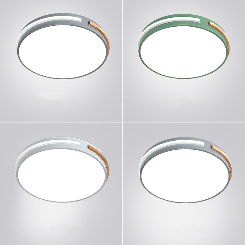 Acrylic Round Flush Mount Lamp Modernist LED Close to Ceiling Lighting for Bedroom