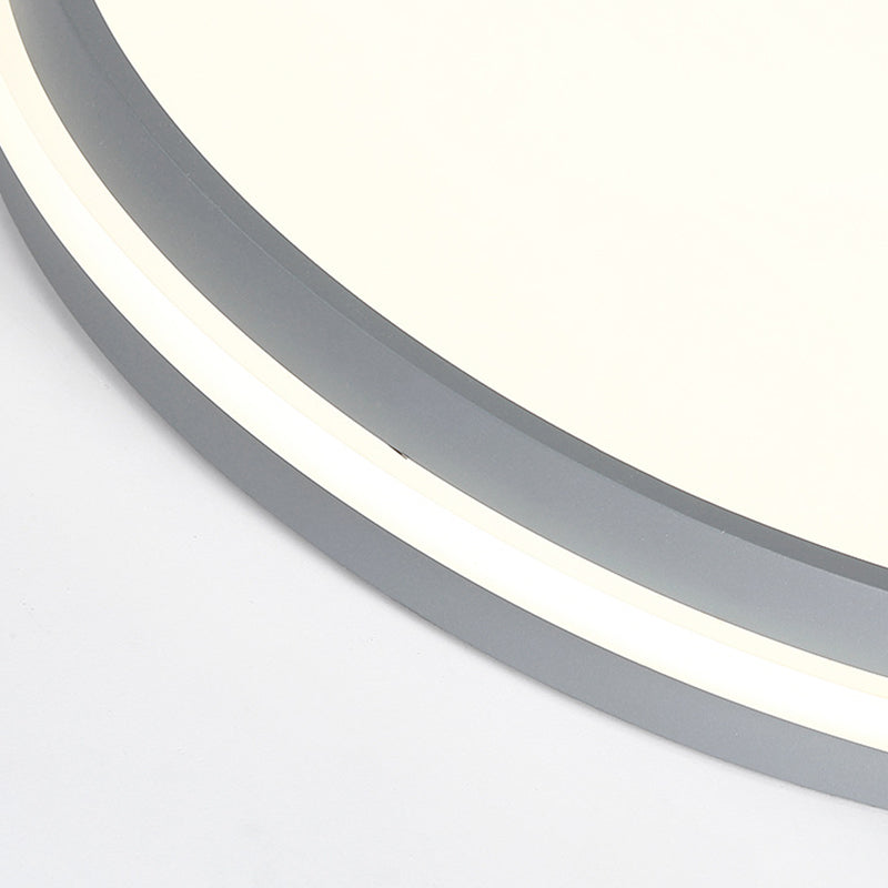 Acrylic Round Flush Mount Lamp Modernist LED Close to Ceiling Lighting for Bedroom