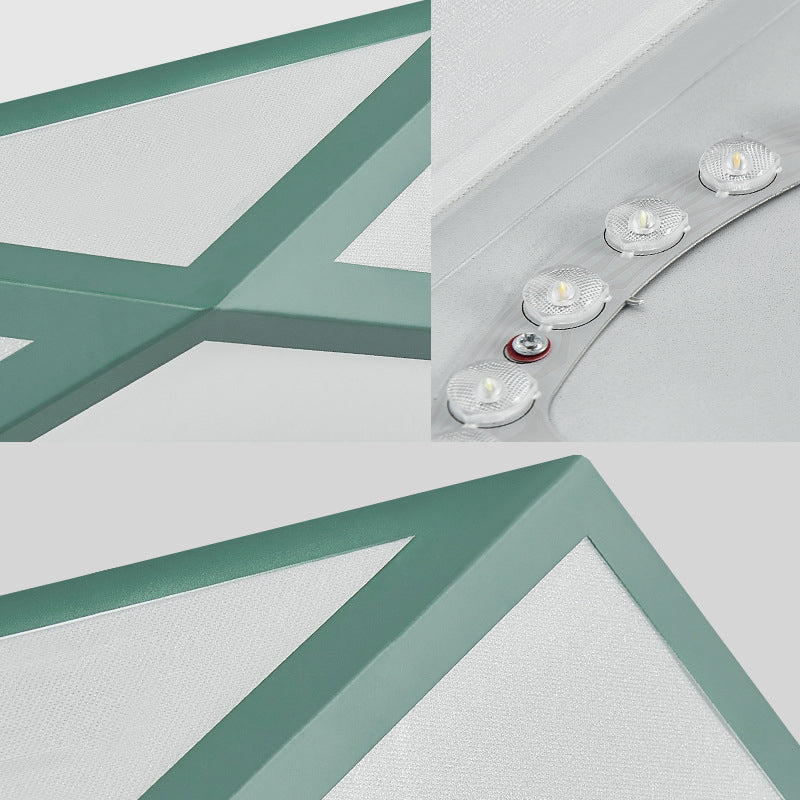 Acryl Pentagon Flush Mount Light Halterung Einfachheit LED Ceiling Flush für Schlafzimmer