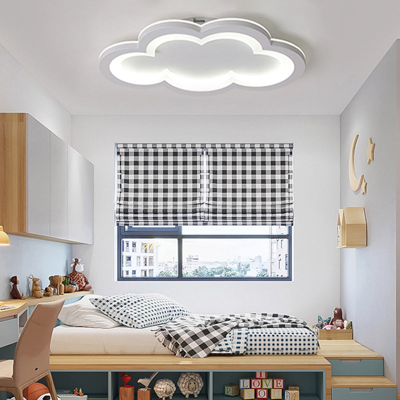 Preciosa nube, luz empotrada en el techo, luz LED acrílica moderna de montaje empotrado para sala de juegos