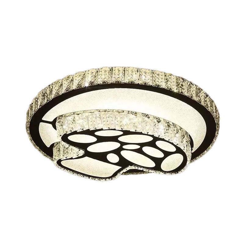 Embedded Crystal Clear Flush Light Loving Heart/Mushroom/Flower Modern Style Surface Mounted LED Ceiling Lamp