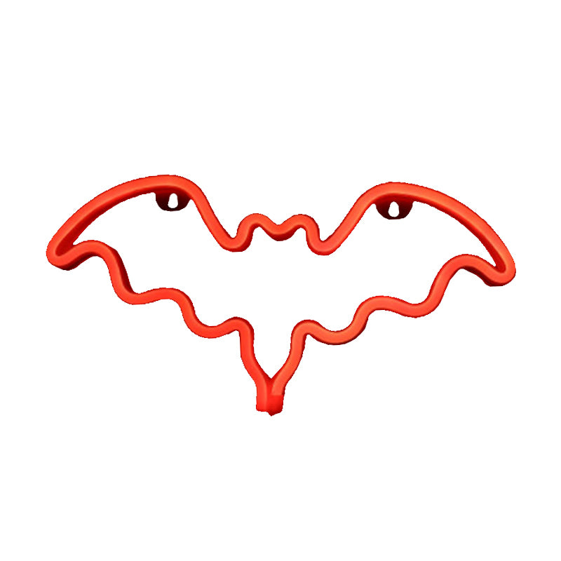 Bat-Shaped Plastic Night Lighting Minimalist LED White Wall Night Lamp for Kids Bedroom